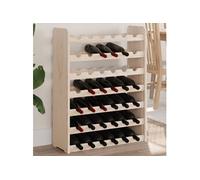 vidaXL Casier à vin 67,5x25x87 cm Bois de pin Massif, Porte-Verres à vin, casier à vin, casier à vin de Cuisine, Porte-Bouteilles de vin