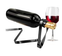 Casier à vin de comptoir Organisateur Présentoir Whisky Spiritueux | Porte-bouteille Flottant pour Vin Pour Maison, Cuisine, Salle À Manger, Sous-Sol, Salon, Centre De Divertissement, Mariage,