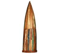 Casier à vin en bois massif vieilli 50 x 40 x 180 cm au design bateau avec 16 compartiments pour bouteilles, tiroir, étagères pour cuisine, cave, bar, rangement et rangement élégants
