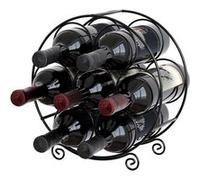 Casier à vin en métal - 7 bouteilles, design élégant