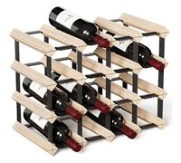 Casier à vin en métal et bois pour comptoir