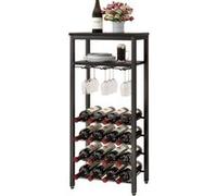 Casier à vin industriel 16 bouteilles avec porte-verres