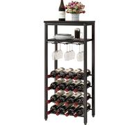 Casier à vin industriel 16 bouteilles avec porte-verres