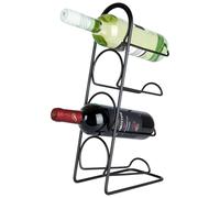 Casier à Vin Métal Noir 4 Bouteilles 21x12x43 cm Porte-Bouteilles Cuisine Loft