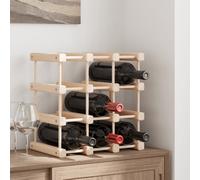 Casier à vin pour 20 Bouteilles Étagère Support Marron Bois Massif de Pin vidaXL
