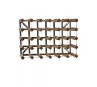Casier à vin rangement pour 30 bouteilles traditionnel Wine Rack Co Chêne Foncé