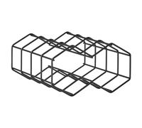 Casier à vin ROCKS 19,5 cm, modulaire, noir, acier, Zone Danemark