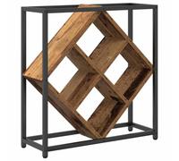 Casier à vin Vieux Bois 51 x 18 x 52,5 cm, Porte-bouteilles | Matériau à base de bois, design compact, installation facile, rangement vertical, esthétique moderne