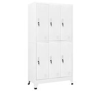 Casier Acier 6 Compartiments 90x45x180 cm