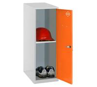 Casier-armoire Simonlocker Dism. Mini + Ban. 915x400x500 Mm Gr/oran Gris/orange 915x400x500 - Simonrack