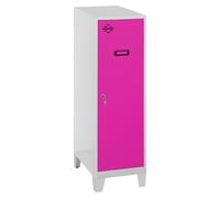 Casier-armoire Simonlocker Dism.mini + Ban. 915x400x500+pies G/ro Gris/rose 1015x400x500 - Simonrack