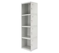 Casier-armoire Simonlocker Prof.dism.4 Porte 1/4 300 Adi Gris Gris Taquilla 1800x300x500 - Simonrack