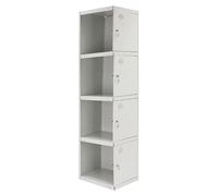 Casier-armoire Simonlocker Prof.dism.4 Porte 1/4 400 Adi Gris Gris Taquilla 1800x400x500 - Simonrack
