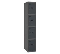 Casier-armoire Simonlocker Prof.dism.4 Porte 1/4 400 In An/an Antracite 1800x400x500 - Simonrack