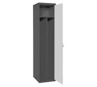 Casier-armoire Simonlocker Prof.dism.single-div 1/1 400 Ini An/gr Antracite/gris 1800x400x500 - Simonrack