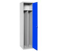 Casier-armoire Simonlocker Prof.dism.single-div 1/1 400 Ini Gr/bl Gris/bleu 1800x400x500 - Simonrack