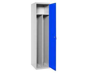 Casier-armoire Simonlocker Prof.dism.single-div 1/1 400 Ini Gr/bl Gris/bleu 1800x400x500 - Simonrack