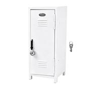 Casier de bureau en métal - 27,5 cm - Peu encombrant - Mini casier de serrure en fer robuste - Avec serrure et clé - Pour l'école, le bureau, la maison, le bureau, les adolescents