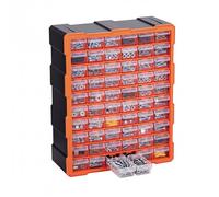 Casier de Rangement à 60 Tiroirs-Duoku-Organisateur Multi-Tiroirs en Plastique, Modèle Mural ou Empilable pour Quincaillerie, Vis