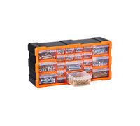 Casier de rangement à tiroirs SucceBuy 22 tiroirs - PP - Noir et orange - 49.5x16x25.5 cm - MJ1522A