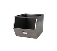 - Casier de rangement en métal avec étiquette - Gris - DOCK