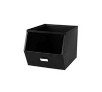 - Casier de rangement en métal avec étiquette - Noir - DOCK