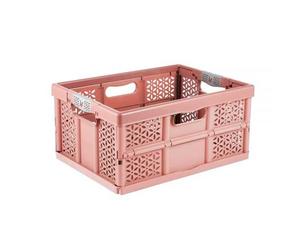 Casier de rangement pliable 32 litres Léa Keeeper - Rose