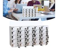Casier de rangement pour téléphone portable, armoire murale sécurisée à 30 emplacements pour bureaux et salles de réunion, organisation facile et solution peu encombrante, 10 × 18 × 10 cm