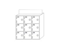 Casier de rangement pour téléphone portable, armoire murale sécurisée à 30 emplacements pour bureaux et salles de réunion, organisation facile et solution peu encombrante, 10 × 18 × 10 cm