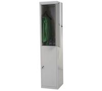 Casier HWC-G88, vestiaire de sécurité, métal 185x38x45cm gris