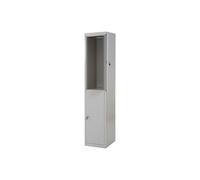 Casier HWC-G88, vestiaire de sécurité, métal 185x38x45cm gris