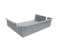 Casier métal pour table scolaire - gris