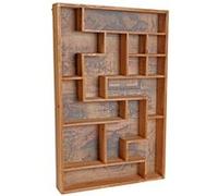 Casier mural HWC-F35 style shabby chic 70x45x8cm
