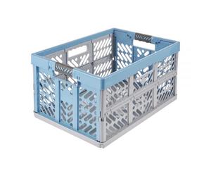 Casier Pliable Solide en plastique 45 litres - Bleu