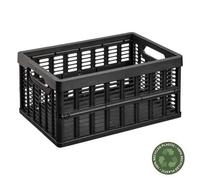 Casier pliant en plastique 11,5 litres - Noir