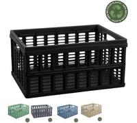 Casier pliant en plastique 32,5 litres - Noir