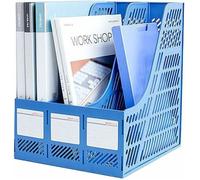 Casier Rangement Bureau 2PCS Boîte de Rangement en Plastique Range Document Organisateur de Bureau Boîte Trieur Porte-Revues Dossier