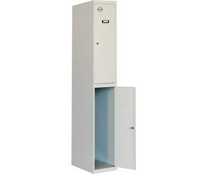 Casier Simon Rack Métal Gris clair 2 compartiments (180 x 30 x 50 cm)