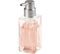Casilla Distributeur de savon mousse moderne pour la cuisine et la salle de bain - Verre transparent brossé - 6.8 x 6.8 x 18.8 cm