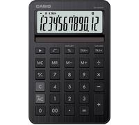 Casio Calculatrice de bureau MS-200DQ-BK Noir Affichage 12 chiffres 101×18,8×154,5 mm