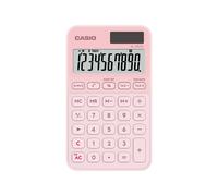 Casio Calculatrice de poche SL-310YC - 10 chiffres - Grand écran - Etui de protection inclus - Rose Clair