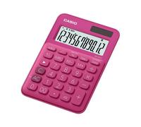 Calculatrice de bureau Casio MS-20UC rouge solaire, à pile(s)