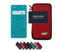 Casio fx-220 Plus 2nd edition avec Housse de Protection WYNGS incluse Rouge - Calculatrice Scientifique - Pack de Base