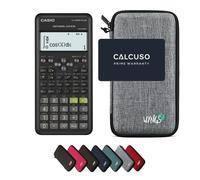 Casio fx-570ES Plus 2nd edition avec Housse de Protection WYNGS incluse Gris Clair - Calculatrice Scientifique - Pack de Base