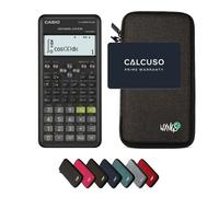 Casio fx-570ES Plus 2nd edition avec Housse de Protection WYNGS incluse Gris Foncé - Calculatrice Scientifique - Pack de Base