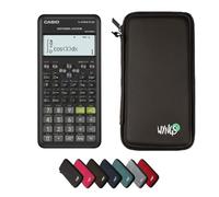 Casio fx-570ES Plus 2nd Edition avec Housse de Protection WYNGS Incluse Noir - Calculatrice Scientifique - Pack de Base