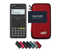 Casio fx-570ES Plus 2nd edition avec Housse de Protection WYNGS incluse Rouge - Calculatrice Scientifique - Pack de Base