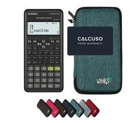 Casio fx-570ES Plus 2nd edition avec Housse de Protection WYNGS incluse Turquoise - Calculatrice Scientifique - Pack de Base
