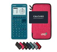 Casio fx-7400GIII avec Housse de Protection WYNGS incluse Rose - Calculatrice Graphique - Pack de Base