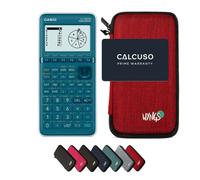 Casio fx-7400GIII avec Housse de Protection WYNGS incluse Rouge - Calculatrice Graphique - Pack de Base